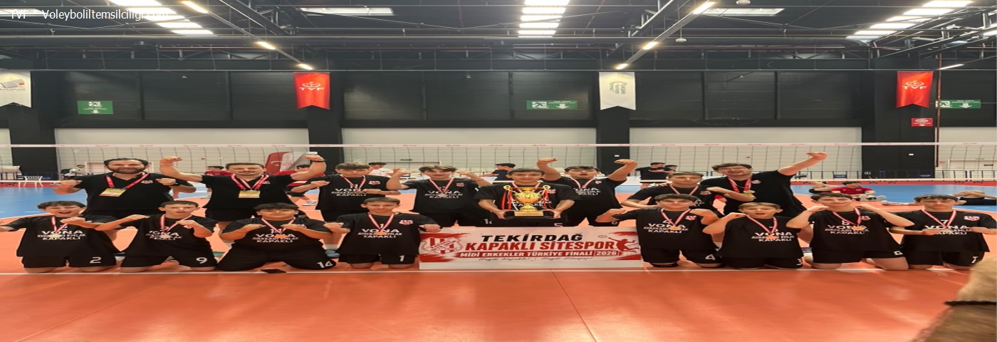 Kapaklı Site Spor  Midi Erkekler Türkiye 2. Oldu